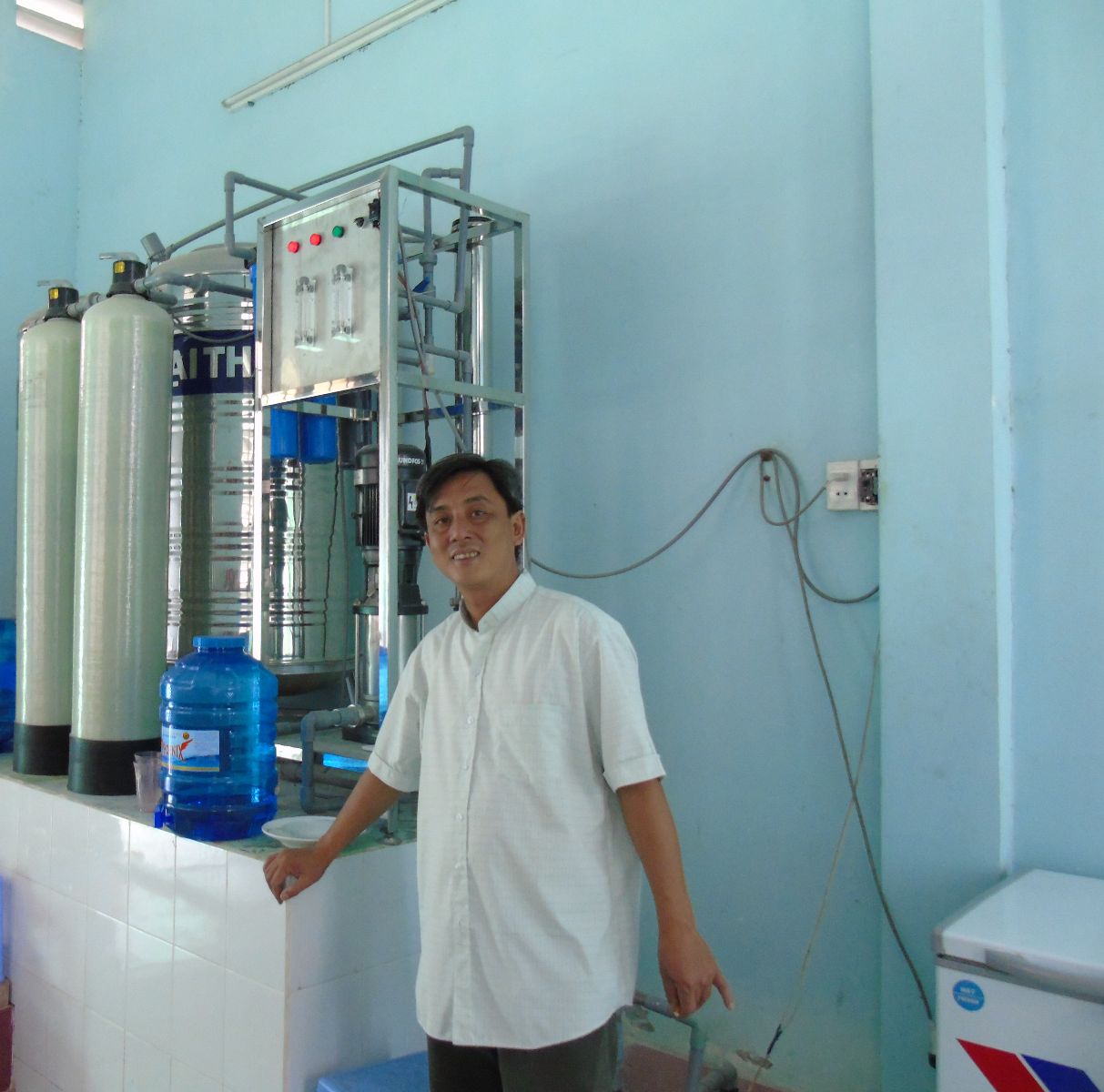 Lắp đặt hệ thống xử lý nước sạch cho giáo xứ