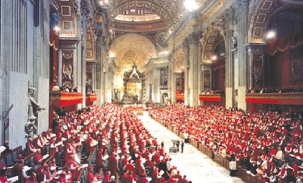 Ngày 11/10/1962, Đức Giáo hoàng Gioan XXIII đã long trọng khai mạc Công đồng Vantican 2 (ảnh: TL)
