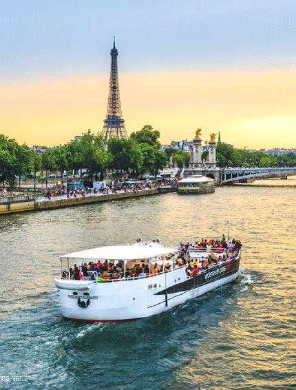 Sông Seine đã trở thành biểu tượng có vẻ đẹp thanh bình không chỉ của thủ đô Paris. Ảnh: CTV