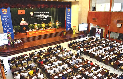 Đại hội đại biểu người Công giáo Việt Nam thành phố Hồ Chí Minh xây dựng và bảo vệ Tổ quốc, lần thứ VIII, nhiệm kỳ 2018-2023. Ảnh: PV 