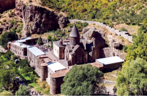 Tu viện Geghard tọa lạc tại tỉnh Kotayk, miền trung của Armenia. Ảnh: CTV
