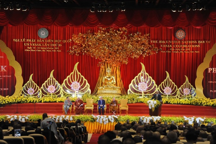 Quang cảnh lễ khai mạc Đại lễ Phật đản Liên hợp quốc (Vesak) lần thứ 16. Ảnh: Mạnh Cường Ảnh: TL Ảnh; YL