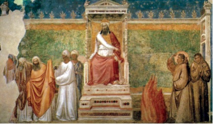 Thánh Phanxicô gặp Sultan - tranh của Giotto. Ảnh: CTV 
