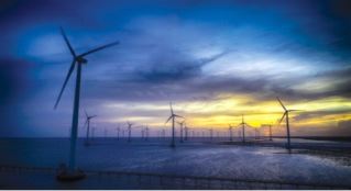 Độc đáo cánh đồng điện gió ở Bạc Liêu