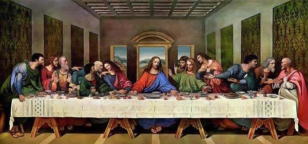 Bữa Tiệc Ly (The Last Supper) của danh họa Leonardo da Vinci. Ảnh: CTV