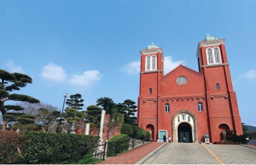 Nhà thờ chính tòa Urakami ở Nagasaki từng là nhà thờ Công giáo lớn nhất ở phương Đông. Ảnh: CTV 