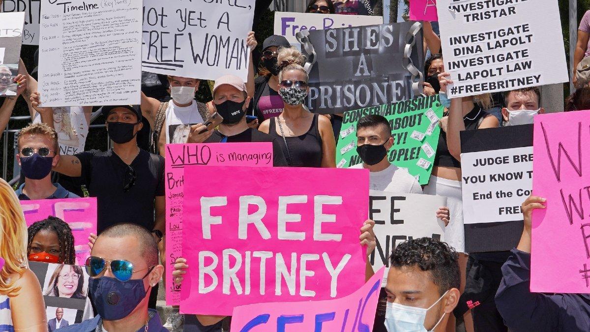 Phong trào "FreeBritney" (Trả tự do Britney) xuất hiện năm 2019. Ảnh: CTV