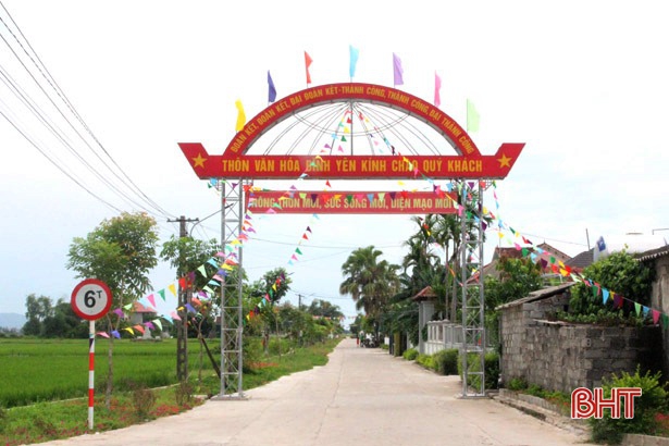 Đường giao thông nông thôn ở thôn Bình Yên, xã Xuân Lộc, huyện Can Lộc, Hà Tĩnh. Ảnh: CTV 