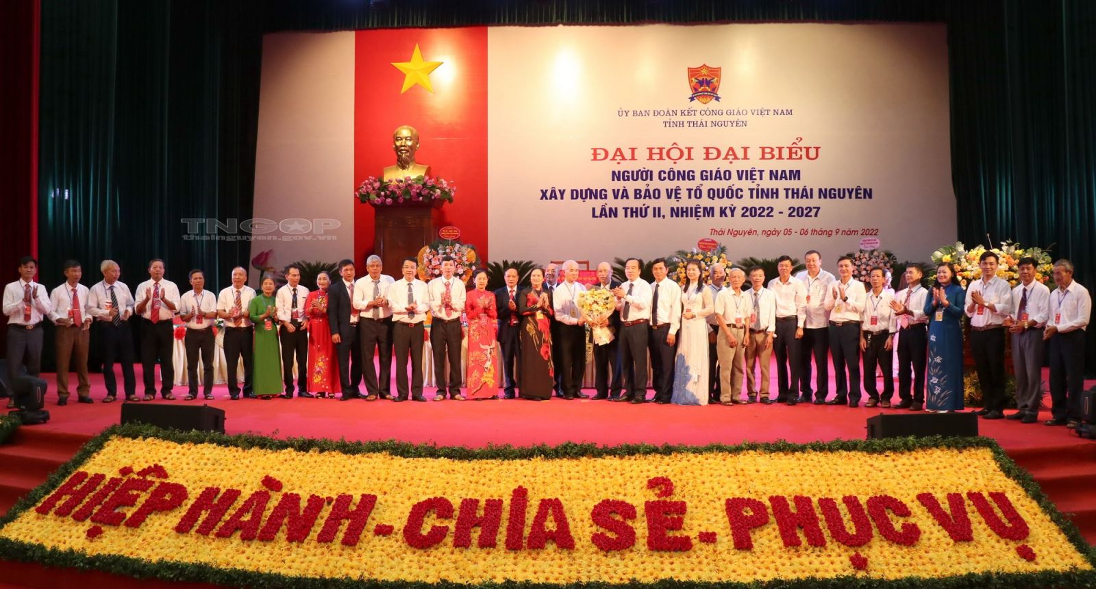 Ủy ban Đoàn kết Công giáo Việt Nam tỉnh Thái Nguyên nhiệm kỳ 2022-2027 ra mắt Đại hội.