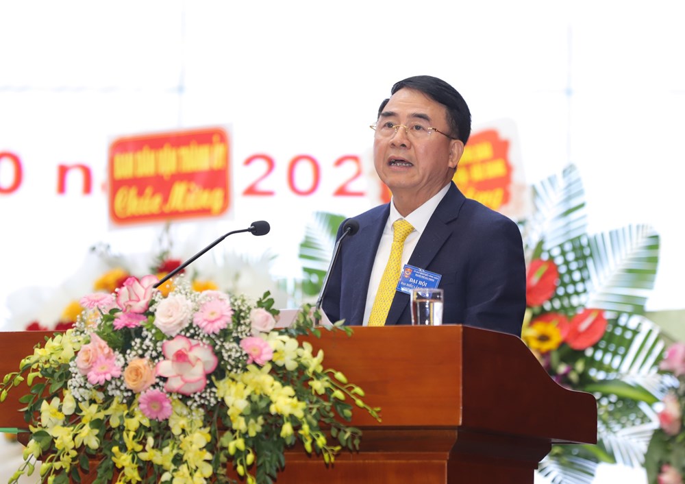 Phó Chủ tịch UBND thành phố Lê Khắc Nam phát biểu tại Đại hội.