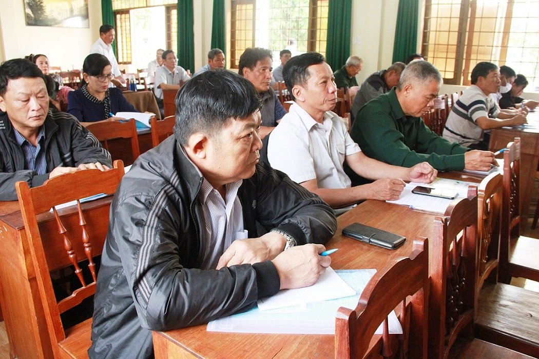 Các học viên thăm dự loép tập huấn tại huyện Cư Jút 