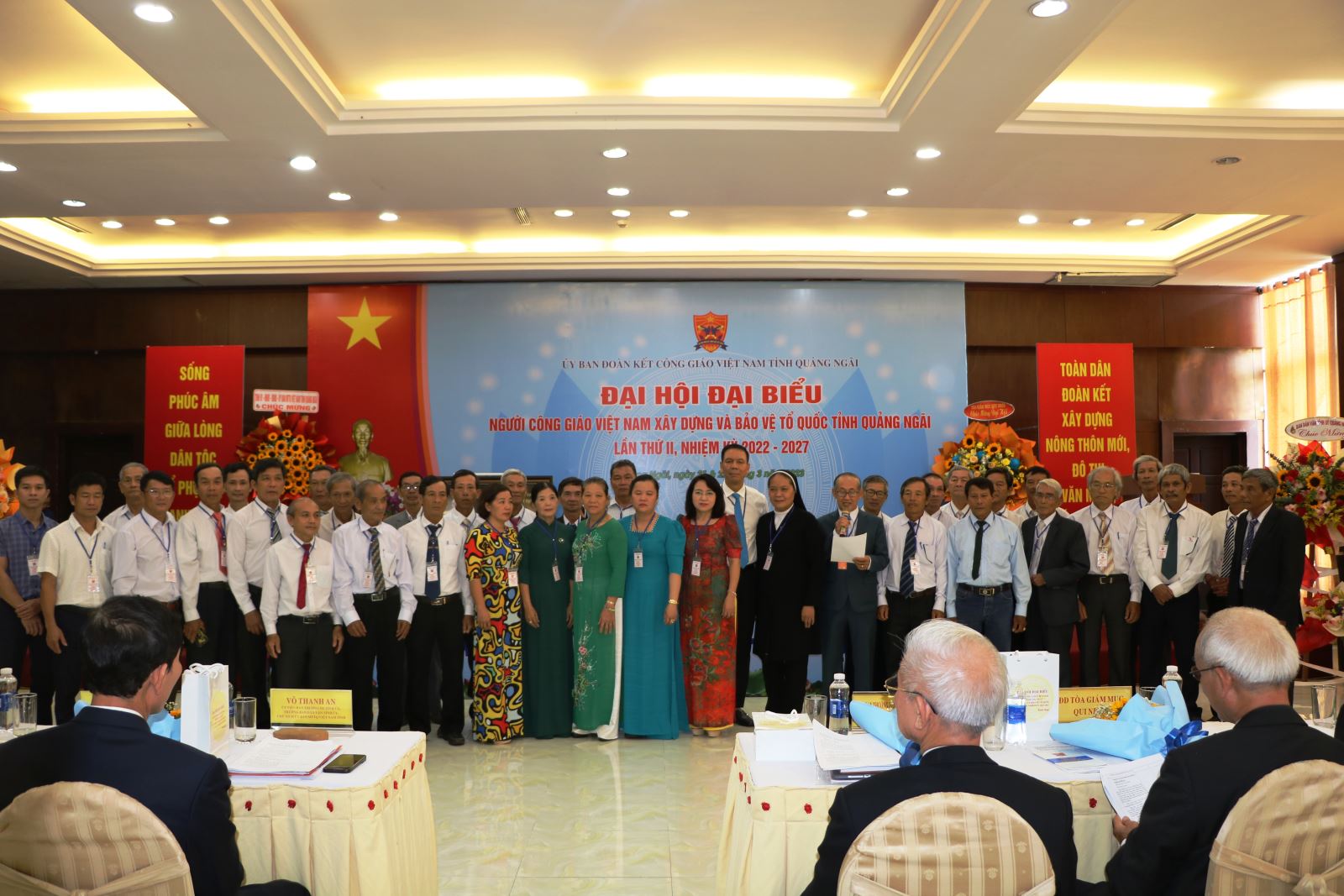 Ủy ban Đoàn kết Công giáo Việt Nam tỉnh nhiệm kỳ 2022 - 2027 ra mắt đại hội.