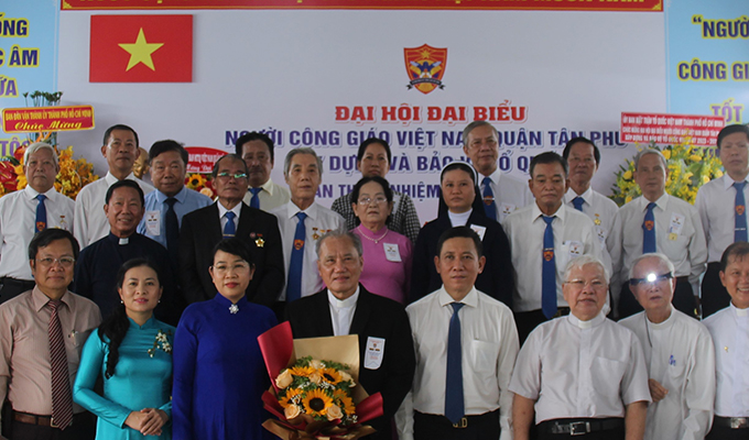 Các đại biểu và thành viên Ban ĐKCG quận Tân Phú nhiệm kỳ 2023-2028.