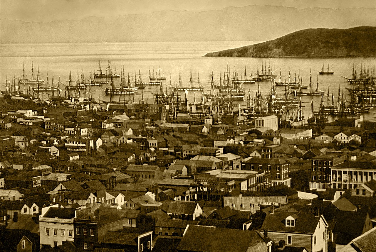 Tàu neo đầy cảng San Francisco, 1850-1851