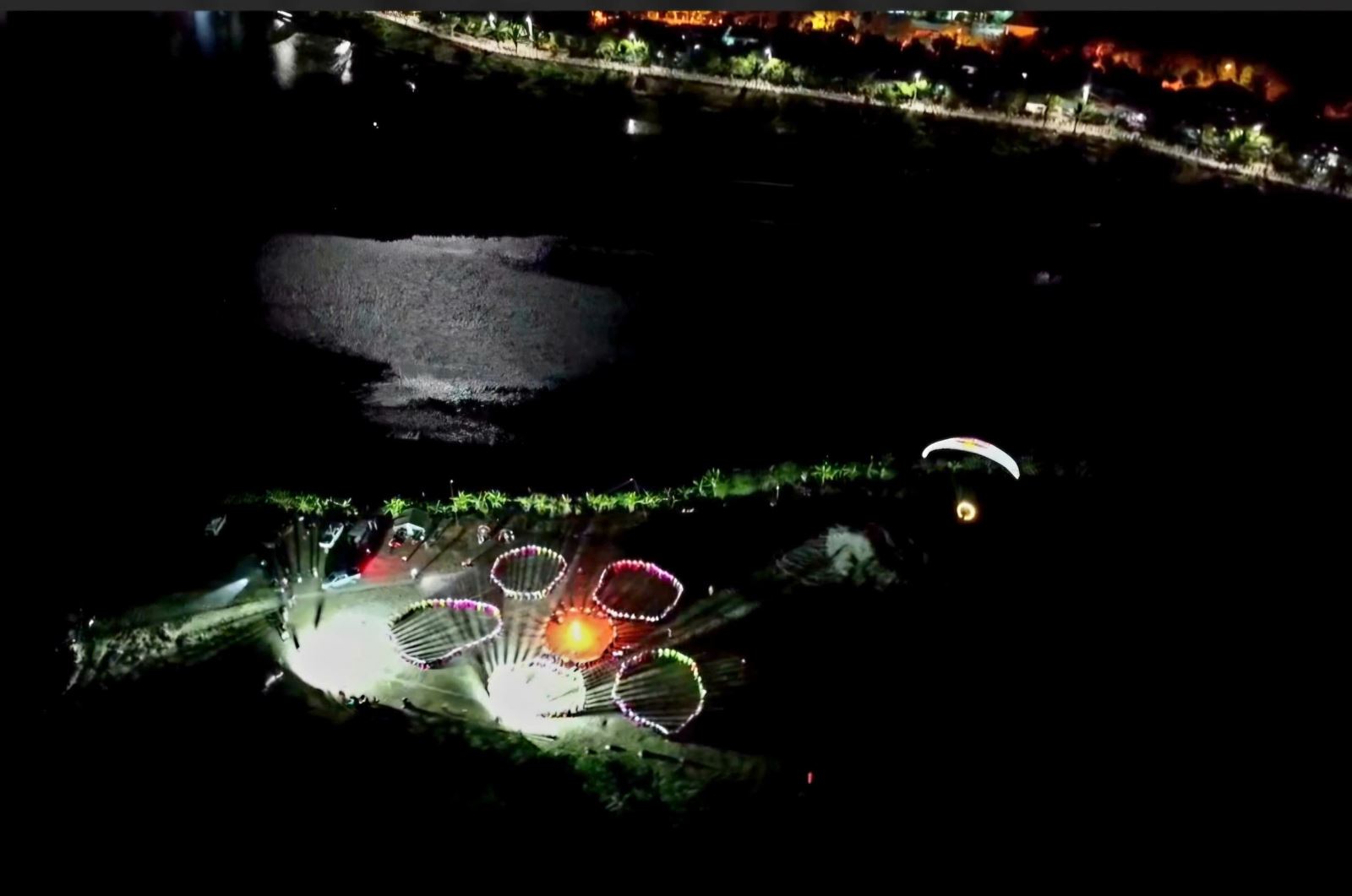 vòng tròn đoàn kết nhìn từ trên cao