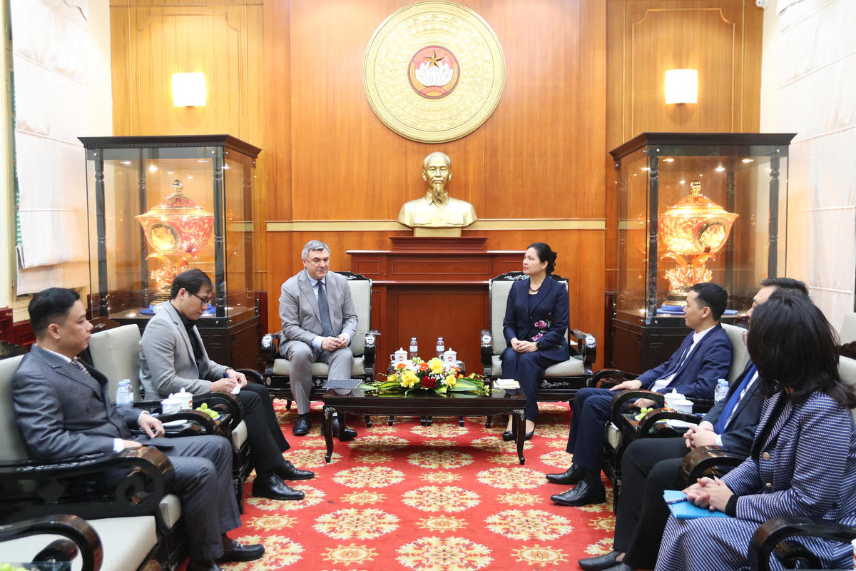 Quang cảnh buổi tiếp.