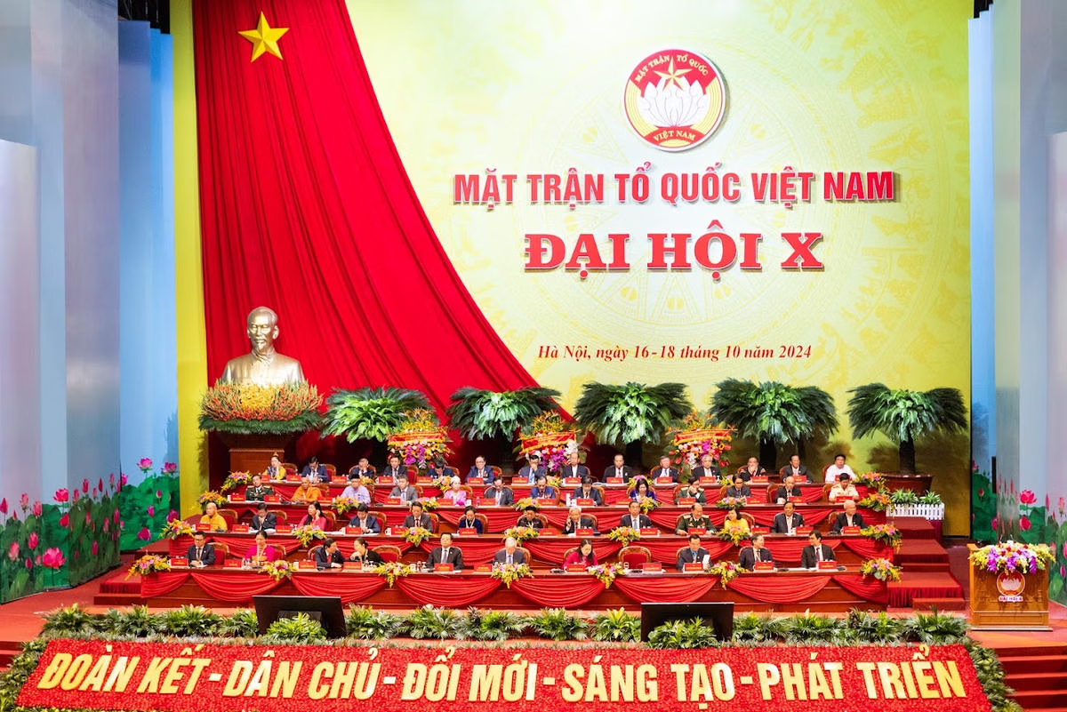 Đại hội đại biểu toàn quốc MTTQ Việt Nam lần thứ X. Ảnh: Quang Vinh