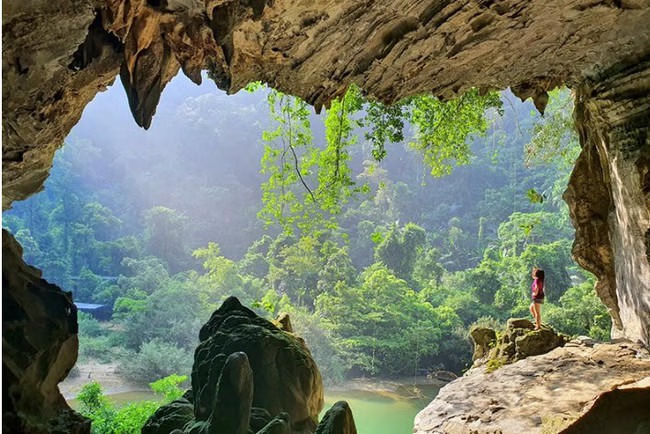 Cảnh đẹp của hệ thống hang động Tú Làn ở Vườn quốc gia Phong Nha-Kẻ Bàng.