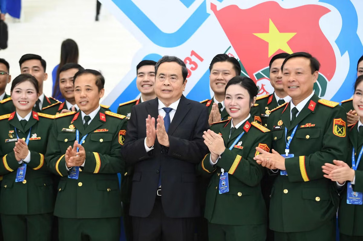 Chủ tịch Quốc hội Trần Thanh Mẫn dự phiên trọng thể Đại hội đại biểu toàn quốc Đoàn TNCS Hồ Chí Minh lần thứ XIII, nhiệm kỳ 2026-2031. Ảnh: PV