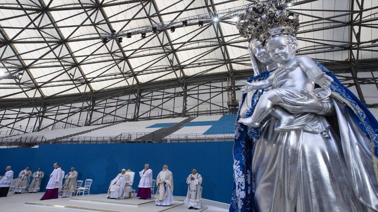 Đức Giáo hoàng Phanxicô tại Marseille, nước Pháp, năm 2023.